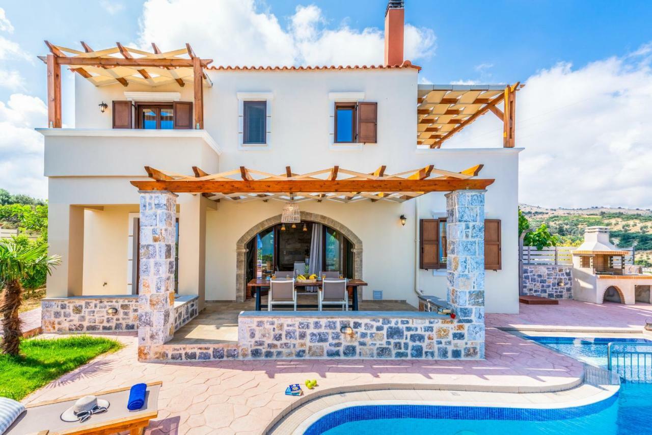 New Villa Kantifes 4 Families Or Couples With Private Pool & Bbq Kirianna المظهر الخارجي الصورة