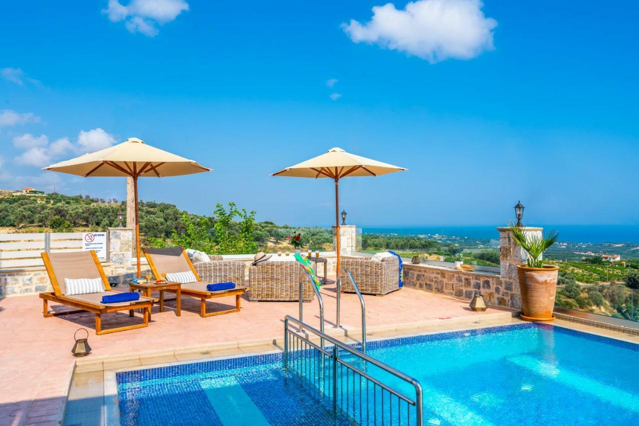 New Villa Kantifes 4 Families Or Couples With Private Pool & Bbq Kirianna المظهر الخارجي الصورة