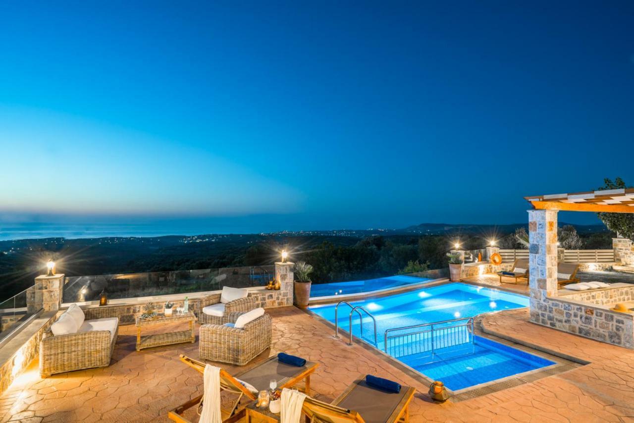 New Villa Kantifes 4 Families Or Couples With Private Pool & Bbq Kirianna المظهر الخارجي الصورة
